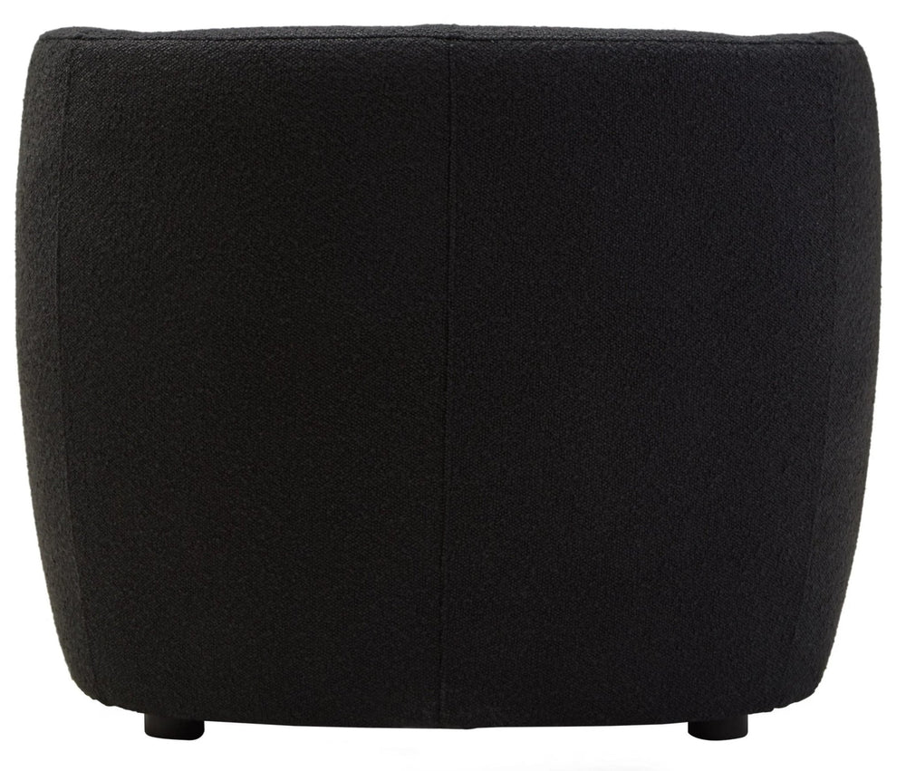 Bruge Textured Black Curved Chair - XShowhome Limited - Xshowhome