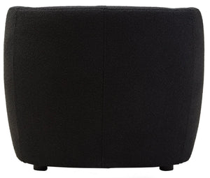 Bruge Textured Black Curved Chair - XShowhome Limited - Xshowhome