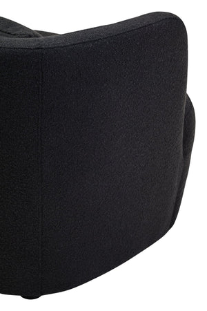 Bruge Textured Black Curved Chair - XShowhome Limited - Xshowhome
