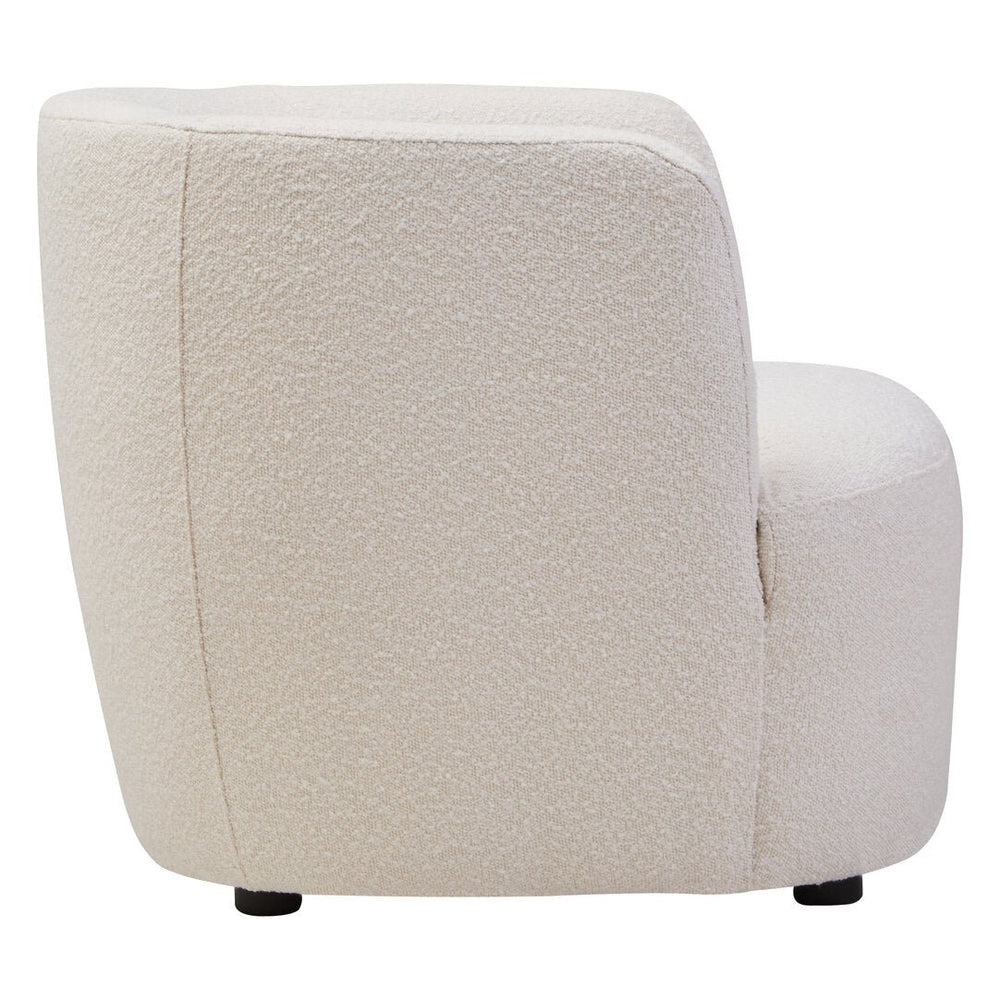 Bruge Textured Cream Curved Chair - Canwell Interiors Limited - Xshowhome