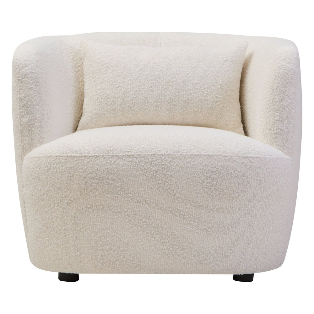 Bruge Textured Cream Curved Chair - XShowhome Limited - Xshowhome