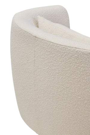 Bruge Textured Cream Curved Chair - XShowhome Limited - Xshowhome