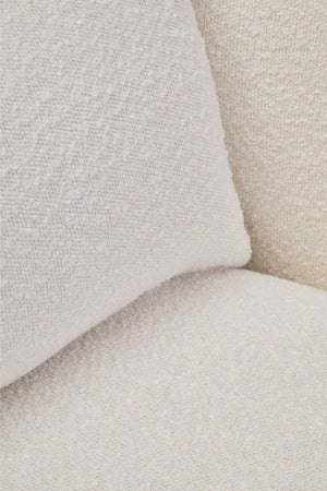 Bruge Textured Cream Curved Chair - XShowhome Limited - Xshowhome