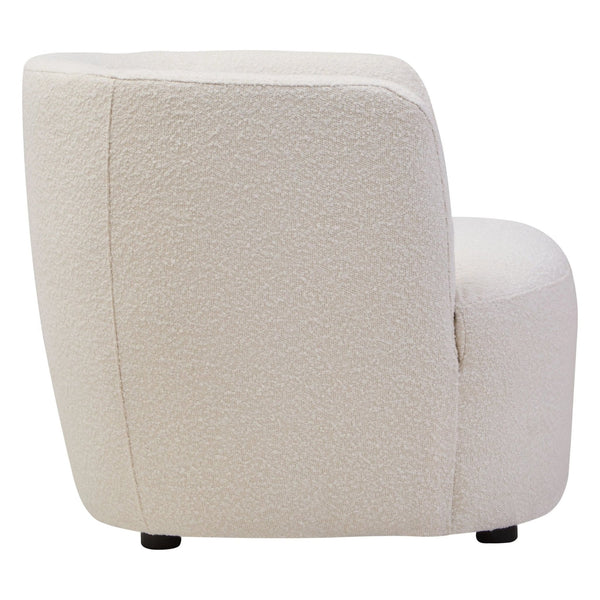 Bruge Textured Cream Curved Chair - XShowhome Limited - Xshowhome