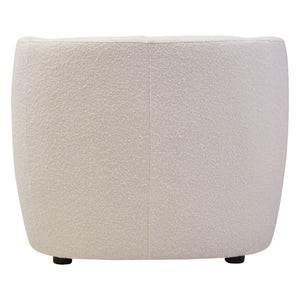 Bruge Textured Cream Curved Chair - XShowhome Limited - Xshowhome