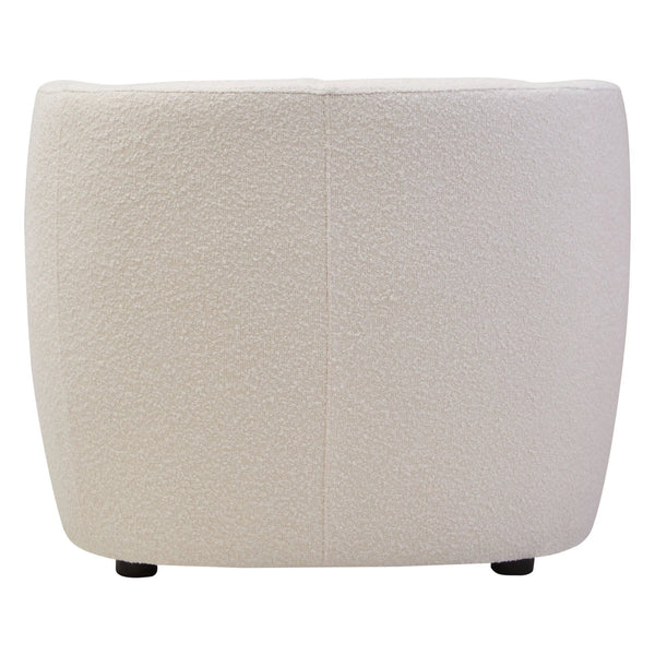 Bruge Textured Cream Curved Chair - XShowhome Limited - Xshowhome