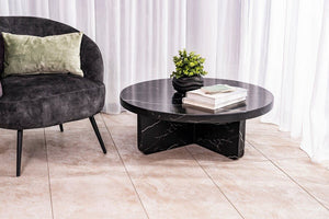 Bubble Round Coffee Table Matt Black - XShowhome Limited - XShowhome
