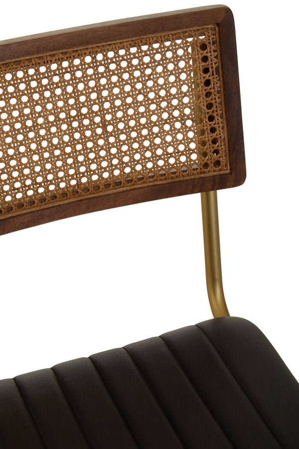 Buffalo Black Leather Bar Chair - Canwell Interiors Limited - Xshowhome