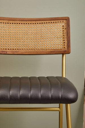 Buffalo Black Leather Bar Chair - XShowhome Limited - Xshowhome