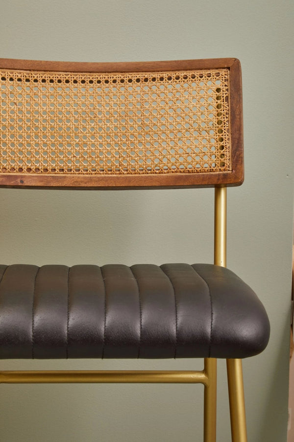 Buffalo Black Leather Bar Chair - XShowhome Limited - Xshowhome