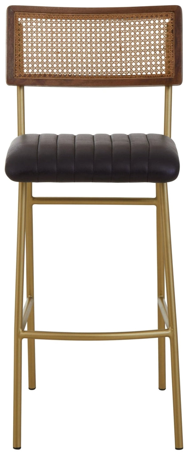 Buffalo Black Leather Bar Chair - XShowhome Limited - Xshowhome