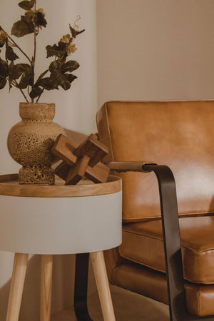 Buffalo Brown Leather Armchair With Black Iron Frame - XShowhome Limited - Xshowhome