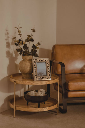 Buffalo Brown Leather Armchair With Black Iron Frame - XShowhome Limited - Xshowhome