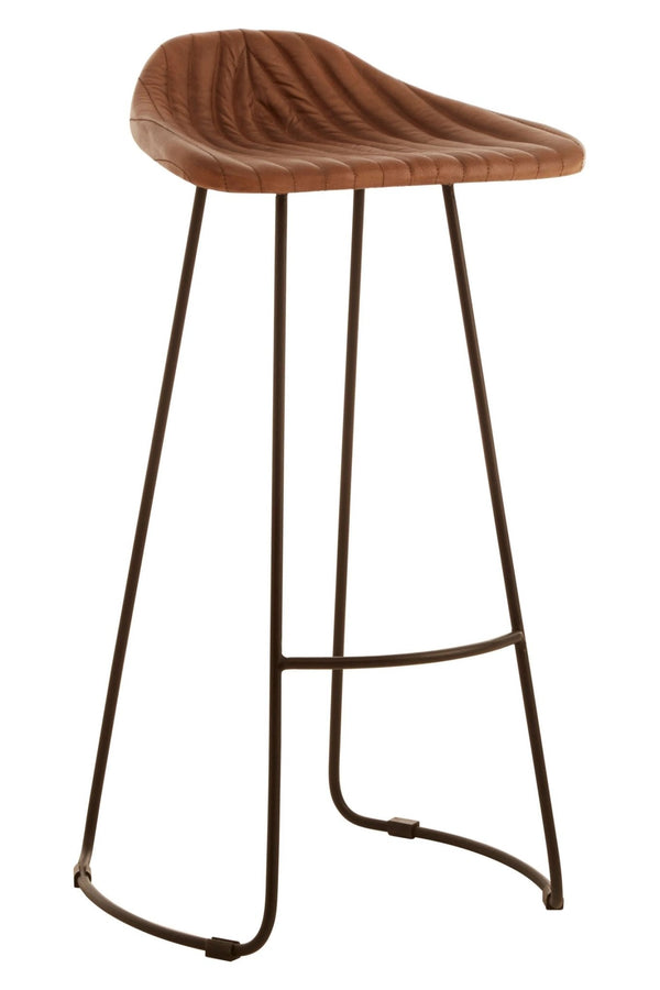 Buffalo Brown Leather Bar Stool - XShowhome Limited - Xshowhome