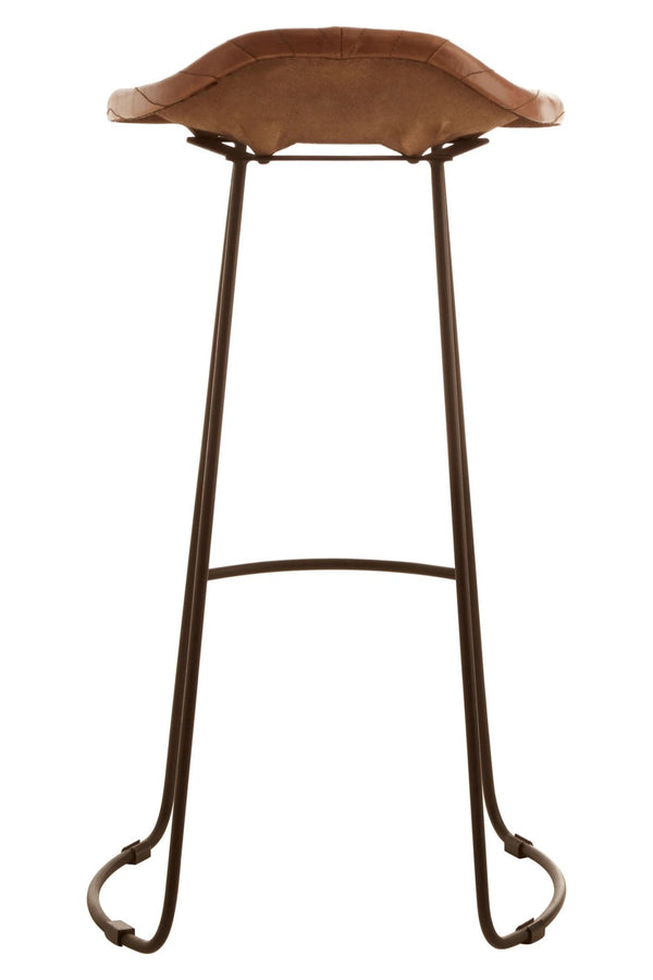 Buffalo Brown Leather Bar Stool - XShowhome Limited - Xshowhome