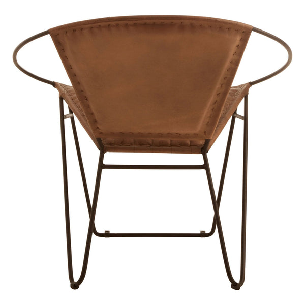 Buffalo Brown Leather Modern Sling Chair - XShowhome Limited - Xshowhome