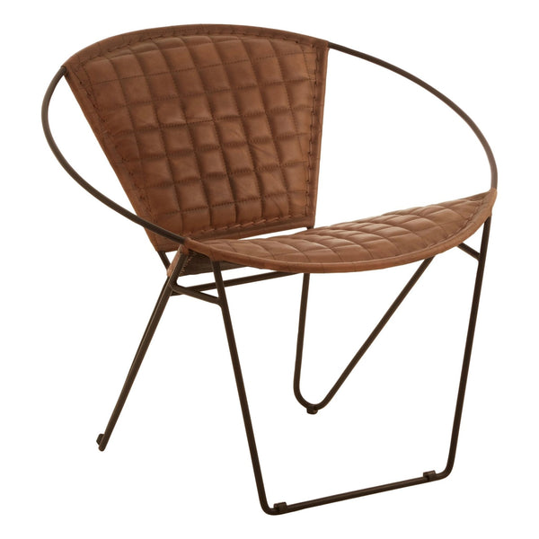 Buffalo Brown Leather Modern Sling Chair - XShowhome Limited - Xshowhome