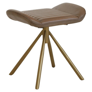 Buffalo Grey Leather Footstool - XShowhome Limited - Xshowhome