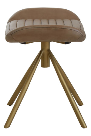 Buffalo Grey Leather Footstool - XShowhome Limited - Xshowhome
