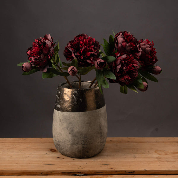 Burgundy Peony Rose - Canwell Interiors Limited - Hills