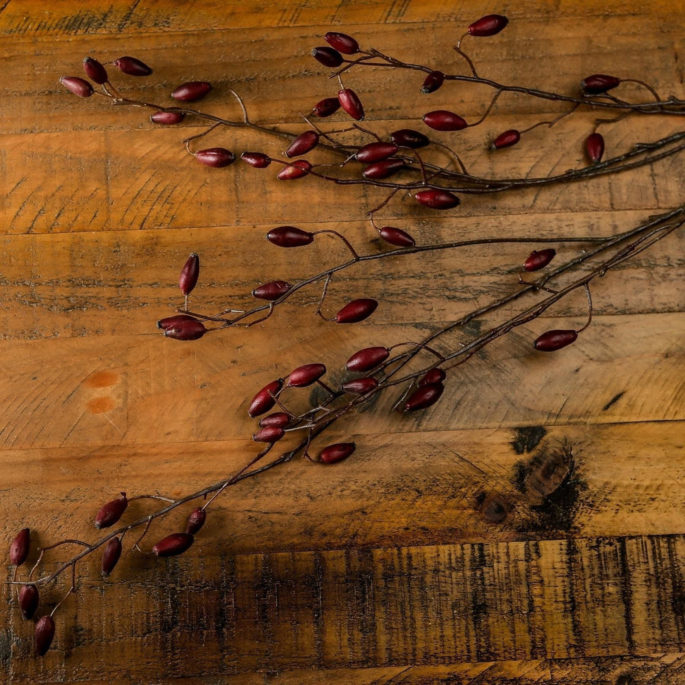 Burgundy Rosehip Stem - Canwell Interiors Limited - Hills