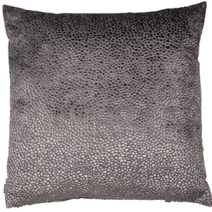 Burnt Velvet Cushion Silver 56x56 - Canwell Interiors Limited - Malini