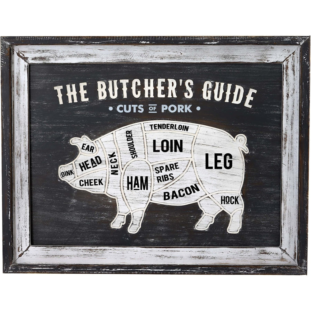 Butchers Cuts Pork Wall Plaque - XShowhome Limited - Hills