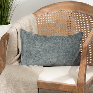Buxton 30x50 Feather Filled Cushion Blue - Canwell Interiors Limited - Riva