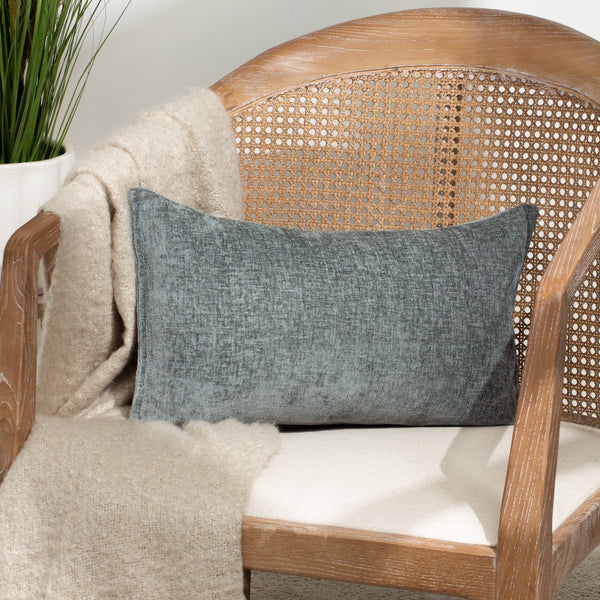 Buxton 30x50 Feather Filled Cushion Blue - Canwell Interiors Limited - Riva