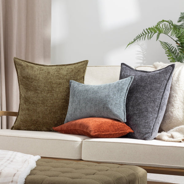 Buxton 30x50 Feather Filled Cushion Blue - Canwell Interiors Limited - Riva
