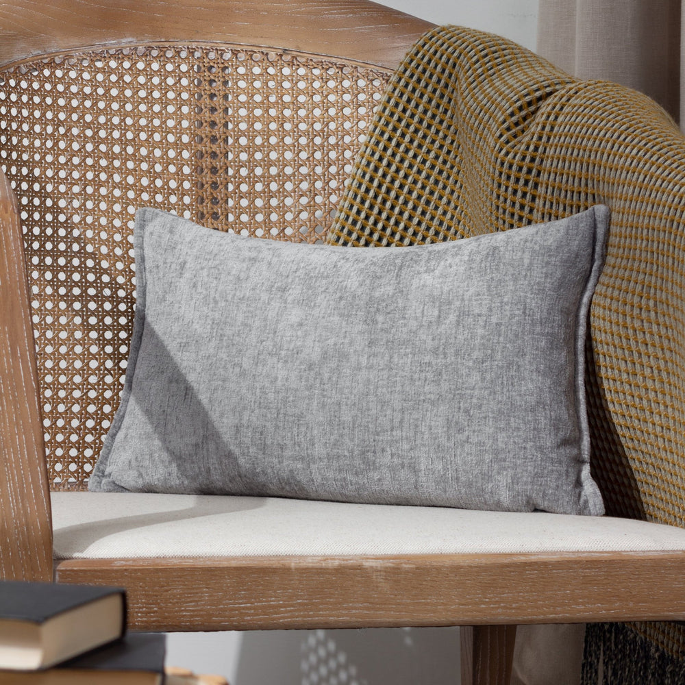 Buxton 30x50 Feather Filled Cushion Grey - Canwell Interiors Limited - Riva