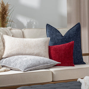 Buxton 30x50 Feather Filled Cushion Red - Canwell Interiors Limited - Riva