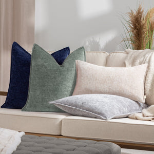 Buxton 50x50 Feather Filled Cushion Blue - Canwell Interiors Limited - Riva