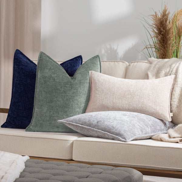 Buxton 50x50 Feather Filled Cushion Blue - Canwell Interiors Limited - Riva