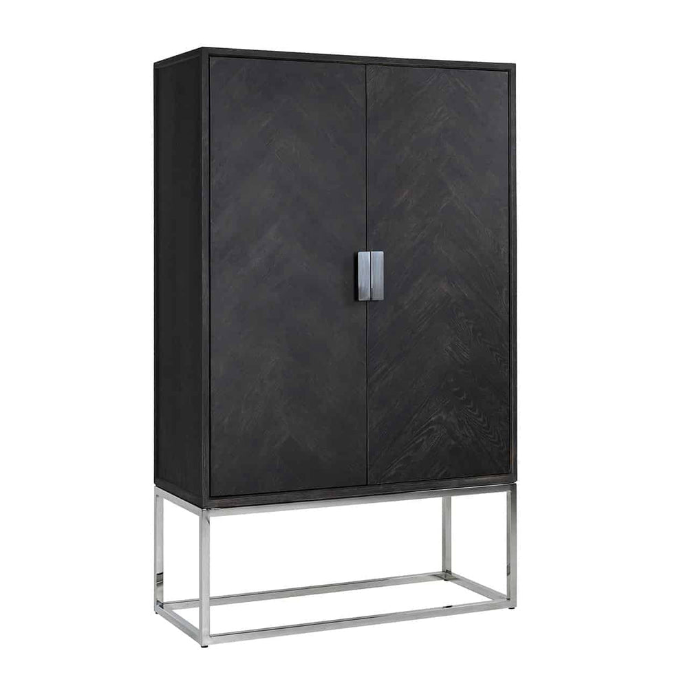 Cabinet Blackbone Silver 2 - Door (black Rustic) - Canwell Interiors Limited - Richmond