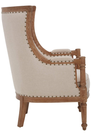 Cabra Cream Fabric Armchair - XShowhome Limited - Xshowhome