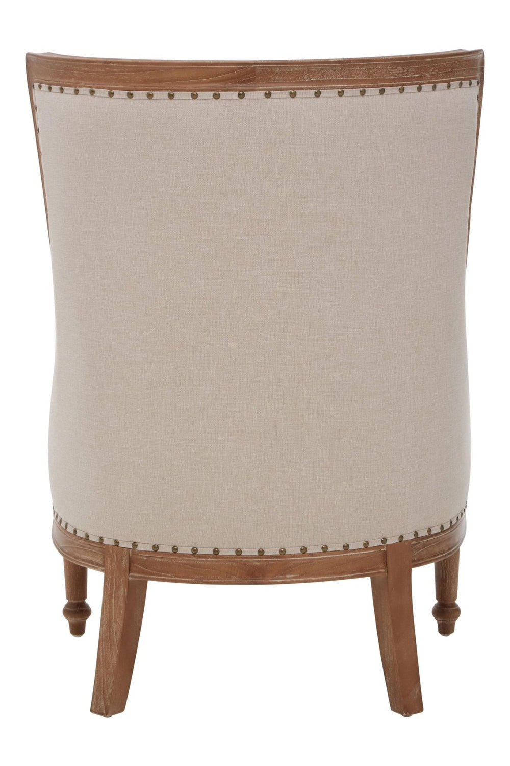 Cabra Cream Fabric Armchair - Xshowhome