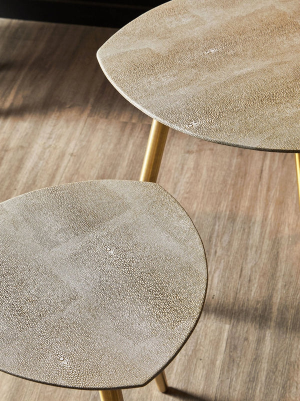 Cadio Set Of Two Shagreen Tables - XShowhome Limited - Xshowhome