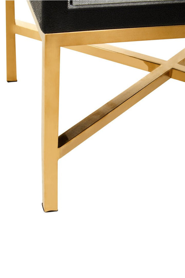 Cadiz 1 Drawer Shagreen Side Table - Canwell Interiors Limited - Xshowhome