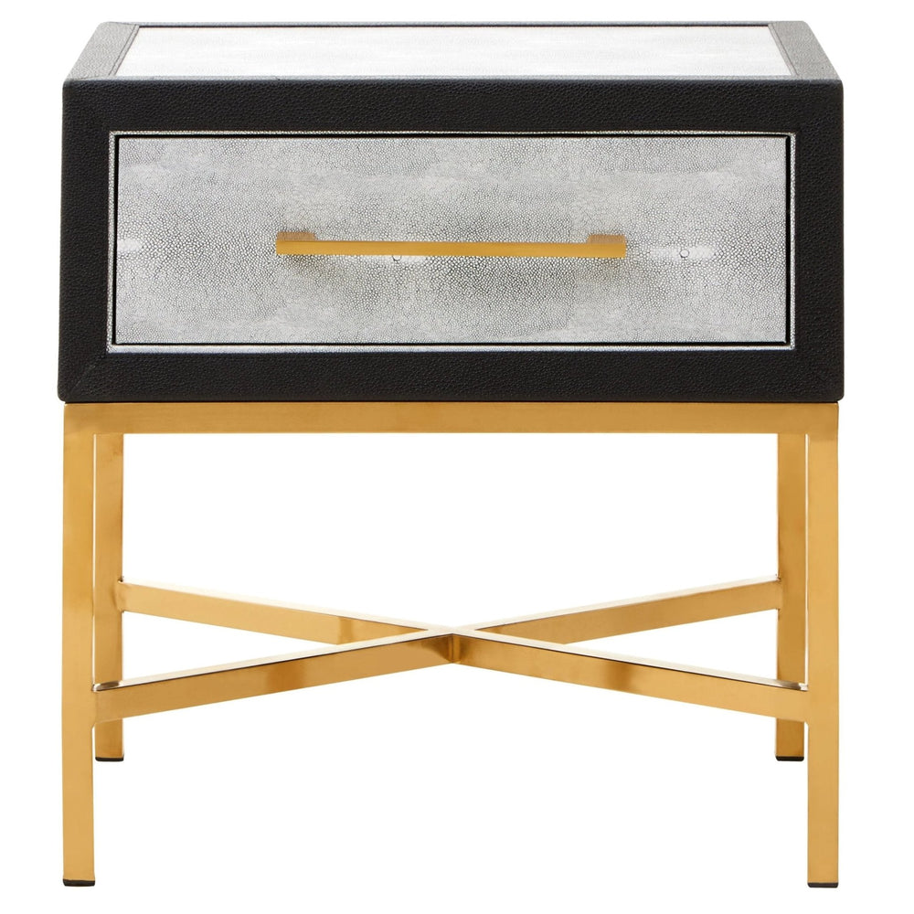 Cadiz 1 Drawer Shagreen Side Table - XShowhome Limited - Xshowhome