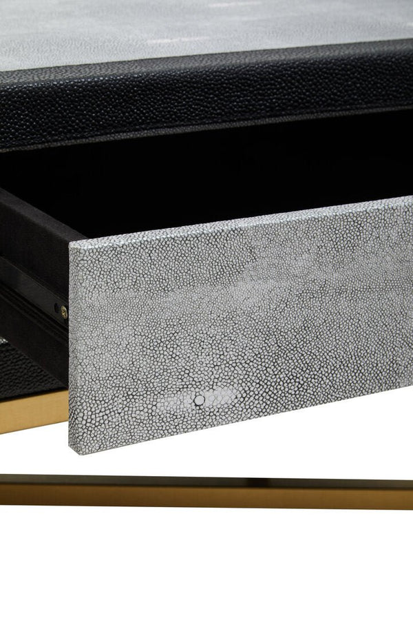 Cadiz Grey Shagreen Coffee Table - Canwell Interiors Limited - Xshowhome