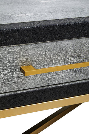 Cadiz Grey Shagreen Coffee Table - Canwell Interiors Limited - Xshowhome