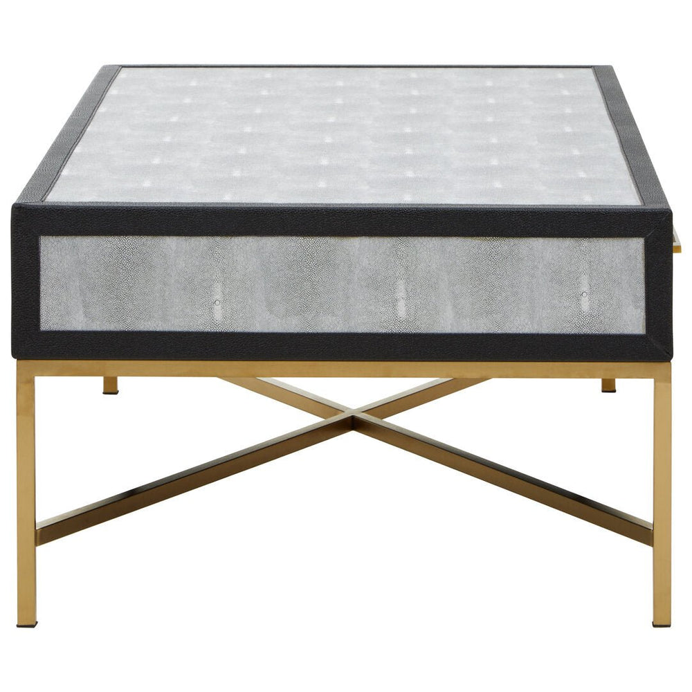 Cadiz Grey Shagreen Coffee Table - Canwell Interiors Limited - Xshowhome