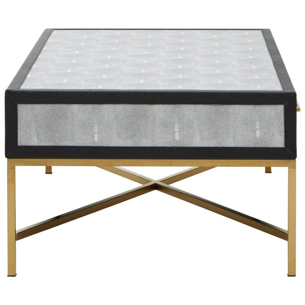Cadiz Grey Shagreen Coffee Table - Canwell Interiors Limited - Xshowhome