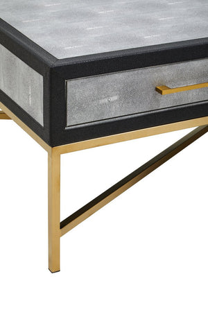Cadiz Grey Shagreen Coffee Table - Canwell Interiors Limited - Xshowhome