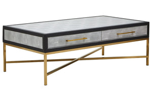 Cadiz Grey Shagreen Coffee Table - XShowhome Limited - Xshowhome