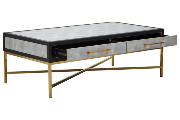 Cadiz Grey Shagreen Coffee Table - XShowhome Limited - Xshowhome