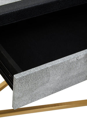 Cadiz Grey Shagreen Console Table - Canwell Interiors Limited - Xshowhome