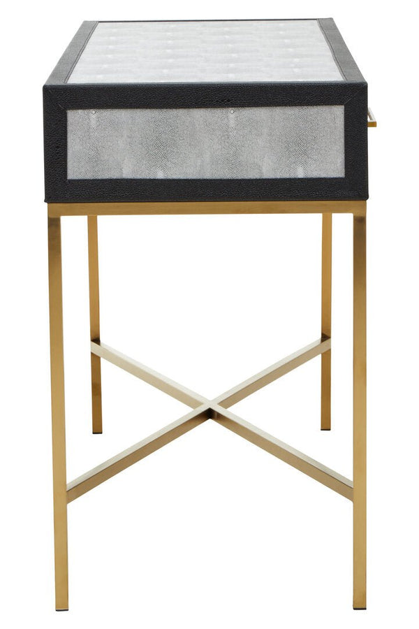Cadiz Grey Shagreen Console Table - Canwell Interiors Limited - Xshowhome