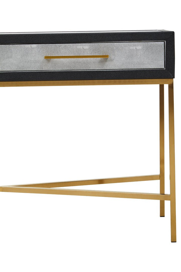 Cadiz Grey Shagreen Console Table - Canwell Interiors Limited - Xshowhome